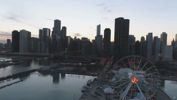 Above Navy Pier Chicago