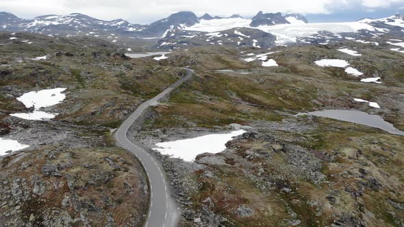 Mountains landscape. Norwegian route Sognefjellet