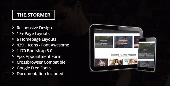 Stormer Shop - ECommerce Shopping Template