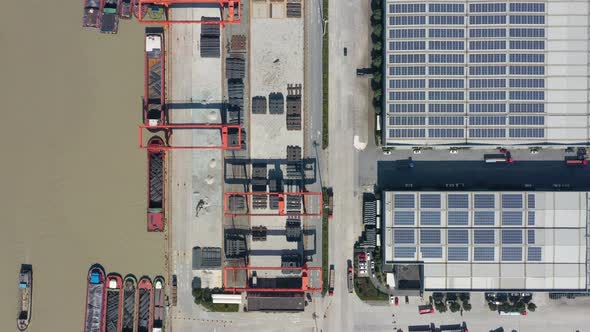 Container Freight Terminal with solar power station