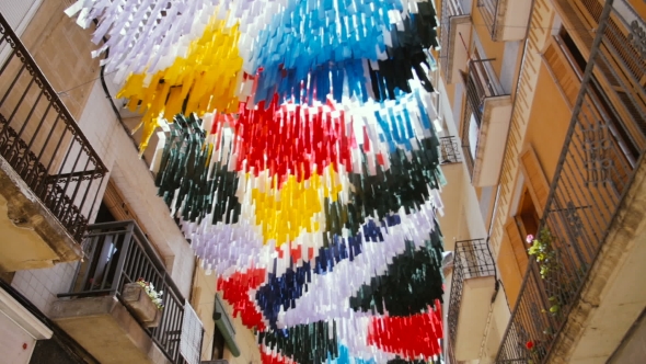 Street Decoration Of Gothic District