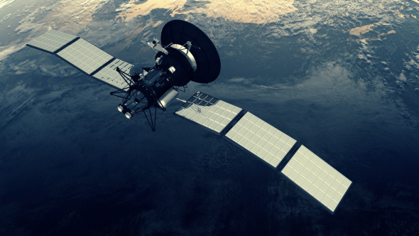 Satellite over Earth - 3 alt