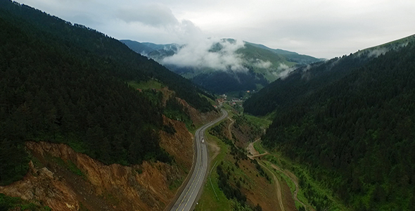 Road and Mountain