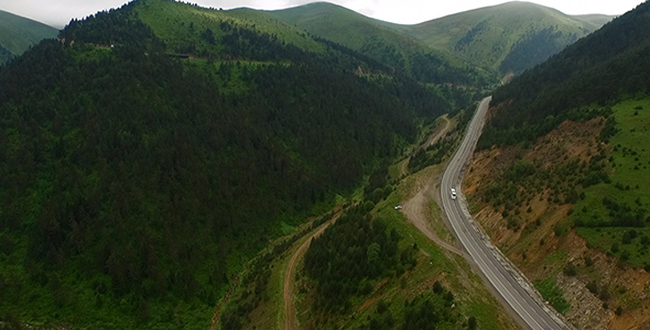 Mountain and Road