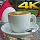 Cup Of Coffee With Spoon On a Table  - VideoHive Item for Sale