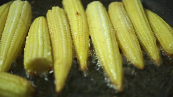 Frying Corn Cobs