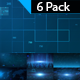 Technology Blue Background-6 Pack - VideoHive Item for Sale