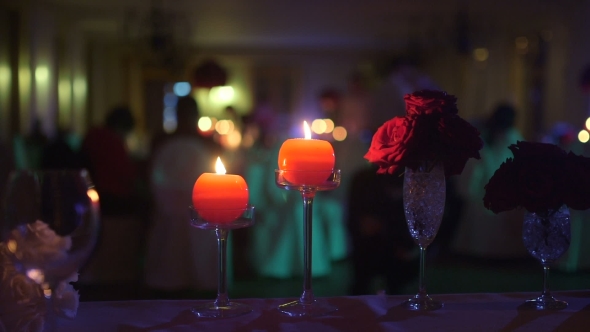 Dinner Romance Blurred Background