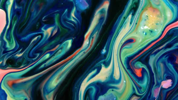 Abstract Colors And Paint Swirling Background Spread Texture 