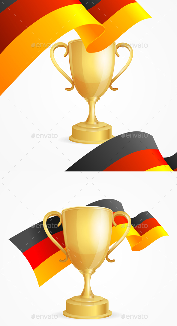 Germany Winning Cup Concept. Vector