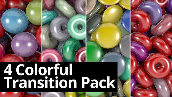 4 Colorful Transition Pack