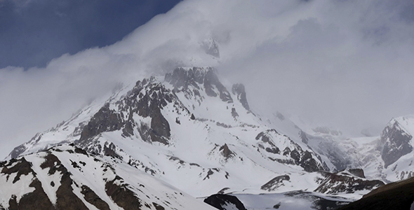 Snow Covered Mountain Kazbek