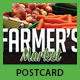 Farmers Market Postcard Template - GraphicRiver Item for Sale