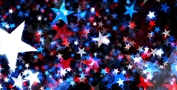 Shimmering Stars American Flag Colors