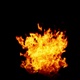 The flames burn and float like a real fire to be gradually extinguished Isolated by Alpha channel - VideoHive Item for Sale