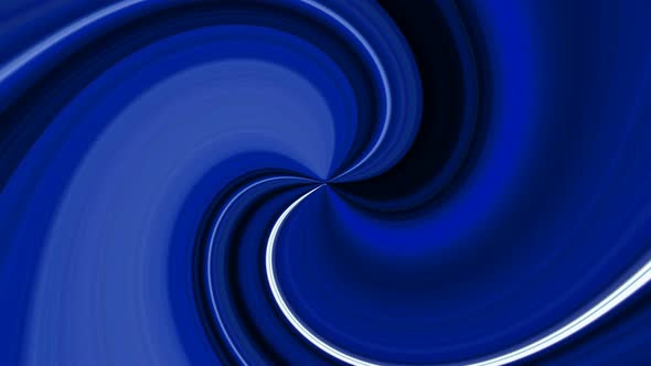 Blue Color Abstract Silky Spiral Twirl Motion Background