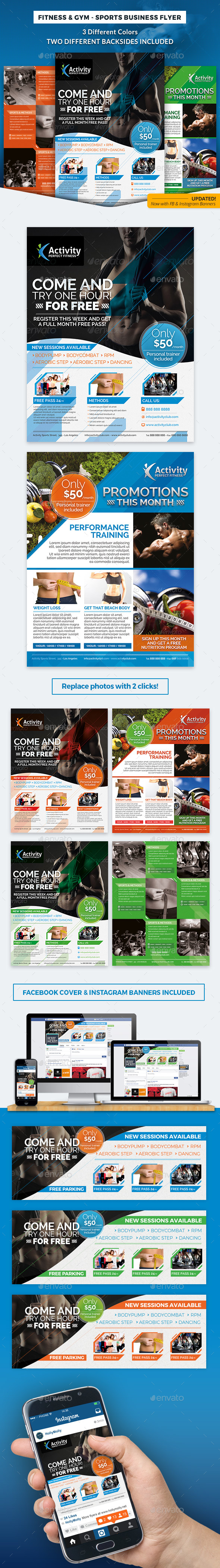 Fitness & Gym - Sports Business Flyer