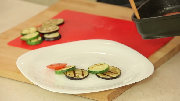Grilled Vegetables On a Plate