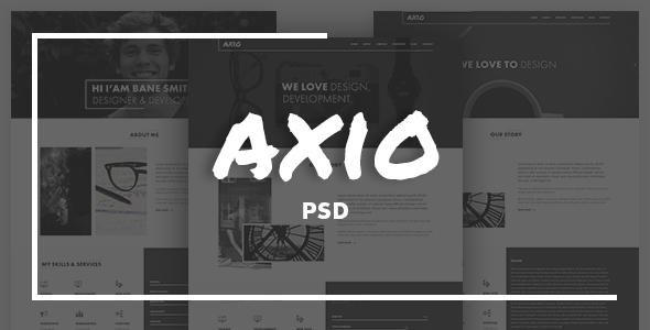 Axio | Agency and Portfolio PSD Template