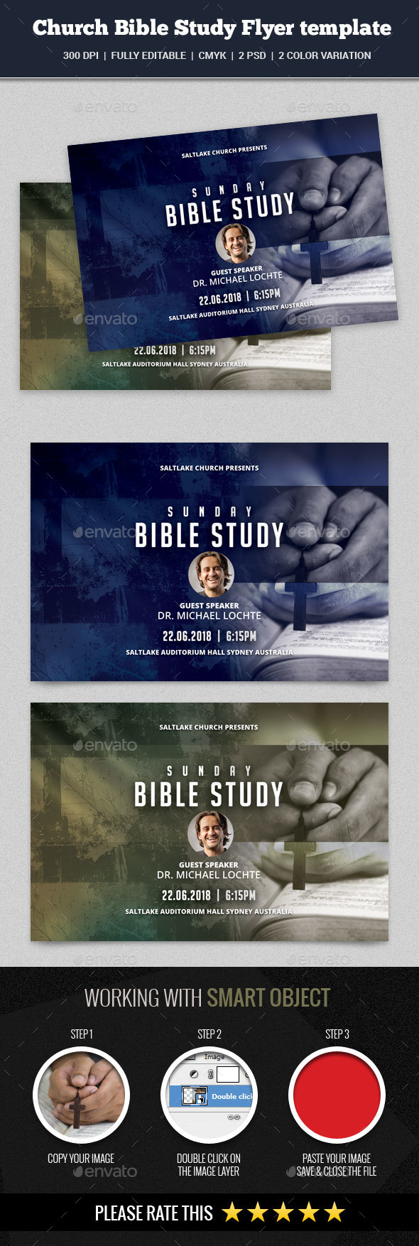 Bible Study Flyer Graphics Designs Templates