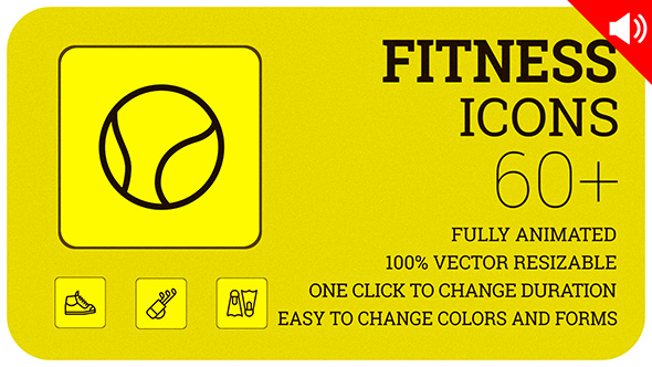 Fitness Icons // Icons Animated