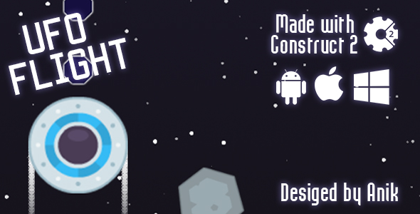 Ufo Flight - HTML5 Game (CAPX)