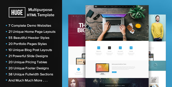 HUGE - Multipurpose HTML Template