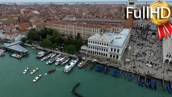 Aerial View of Venice, st Mark's Square