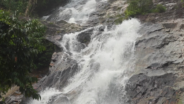 Beautiful Tropical Waterfall  Video