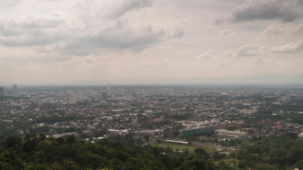 Clouds Above Hat Yai, Thailand.  Video