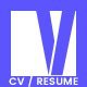Vein Parallax CV/Resume - ThemeForest Item for Sale