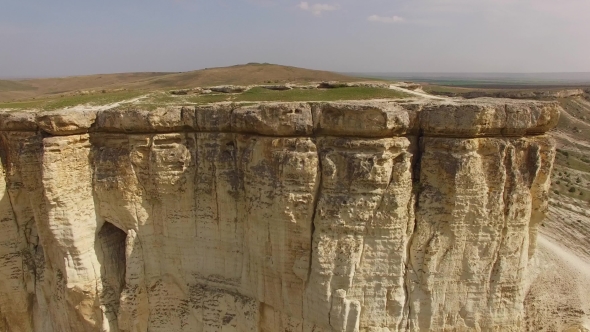 Majestic White Rock In Crimea