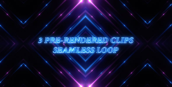 VJ Rhombus Lights (Blue And Purple)