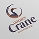 Golden Crane Bird Logo - GraphicRiver Item for Sale