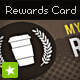Coffee Shop Rewards Card / Loyalty Card - GraphicRiver Item for Sale