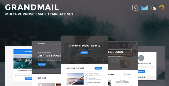 GrandMail - Responsive Email Set