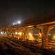 Night to Day at Express Way Construction Site Over Rail Road - VideoHive Item for Sale