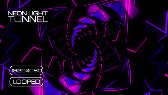 Neon Light Tunnel VJ