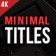 Minimal Titles - VideoHive Item for Sale