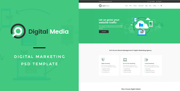 Digital Media : Digital Marketing PSD Template