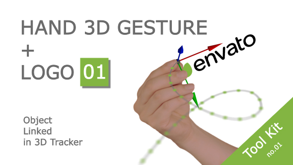 Hand 3D Gesture + LOGO
