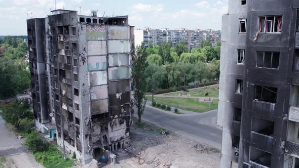 War in Ukraine  Destroyed Building in Borodyanka