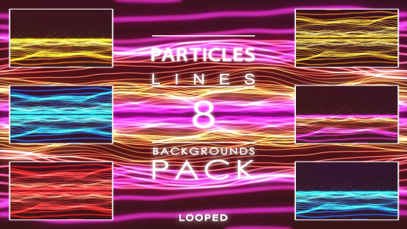 Particles Lines Wave Backgrounds Pack