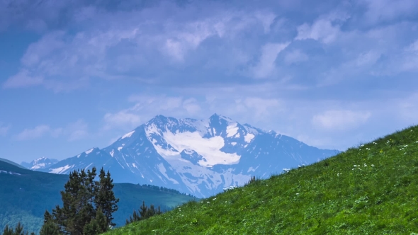 Mountain With Snow Peak