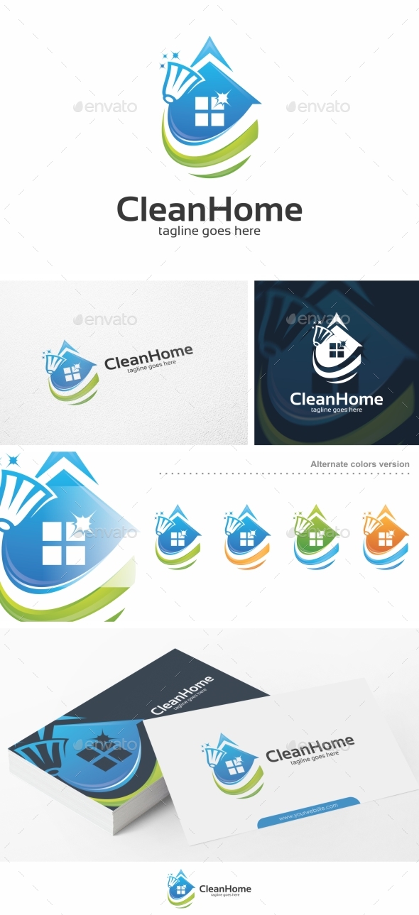 Clean Home - Logo Template