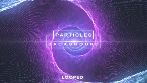 Cinematic Particles Tunnel Background