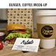 Burger Coffee Mockup - GraphicRiver Item for Sale