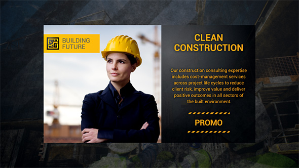 Clean Construction Promo // Construction Building Presentation