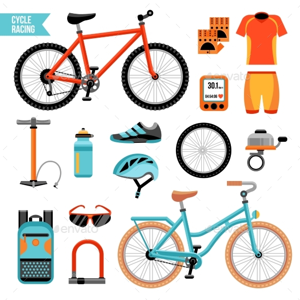 Bike And Cycling Accessories Set