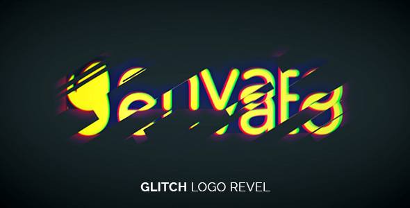 Glitch Logo Reveal